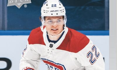 Cole Caufield Upper Deck Montreal Canadiens card
