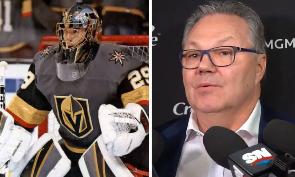 Marc-Andre Fleury Kelly McCrimmon Golden Knights