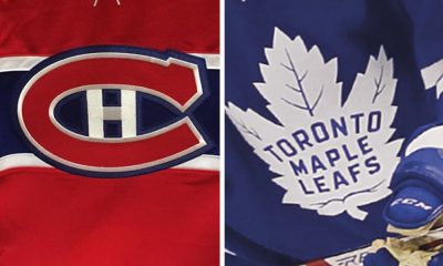 Canadiens and Maple Leafs jerseys