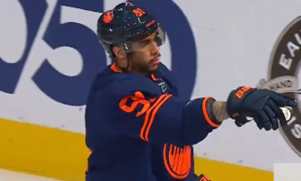 Evander Kane Oilers hat trick