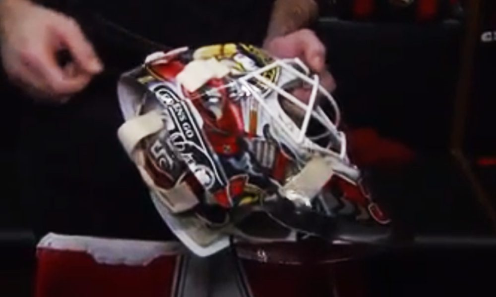 Cam Talbot's new Sens' mask : r/hockey