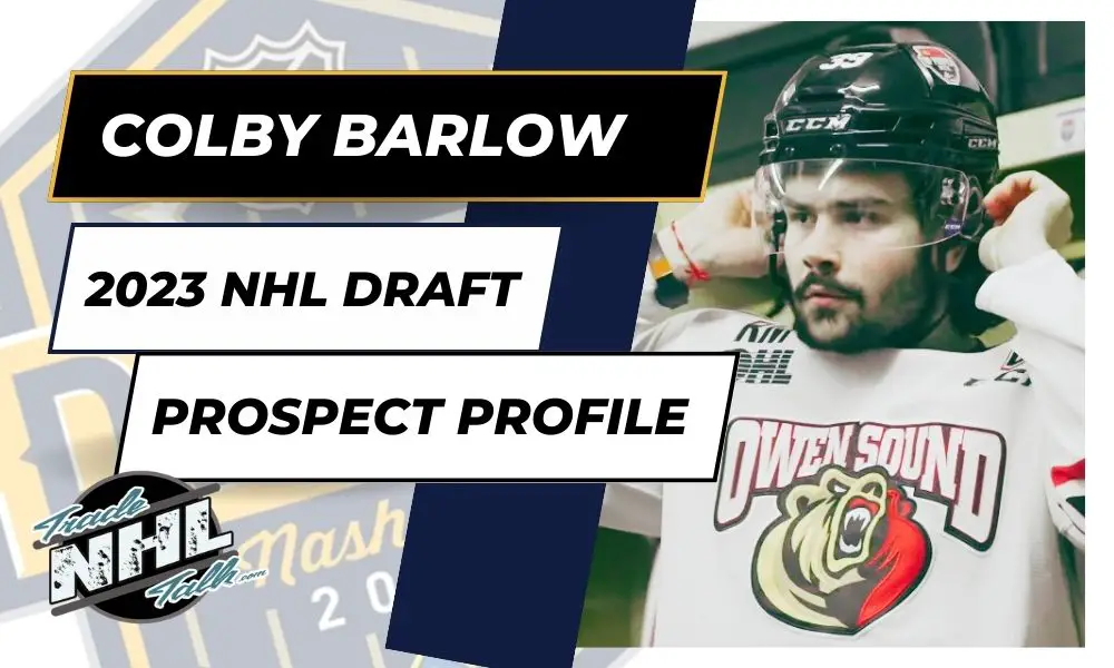 Winnipeg Jets take Ontario Hockey League's Colby Barlow with 1st