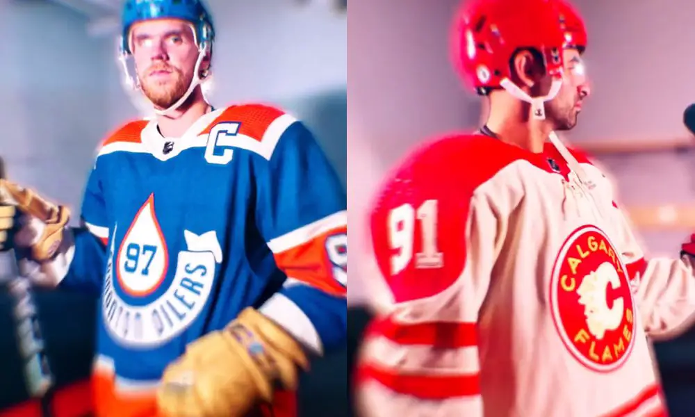Heritage Classic jerseys for Oilers, Flames revealed