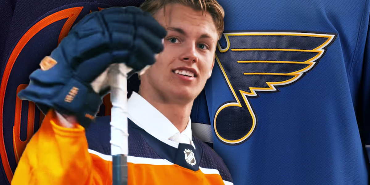 Former Oilers DMan Philip Broberg Sets Blues Franchise Record